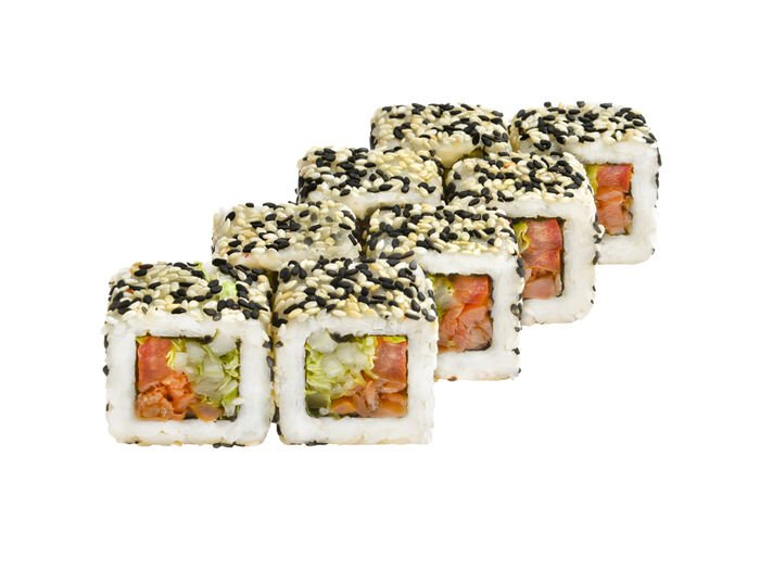 Жареный лосось